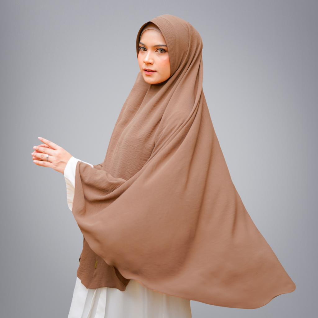 Nobby - Ghaniya Khimar Hijab Instan Syari Crinkle