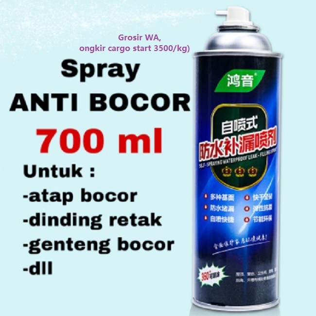 COD ✅ Spray Leak King Pelapis Anti Bocor Waterproof Semprotan Karet Penambal Lubang Retak Genteng Mu