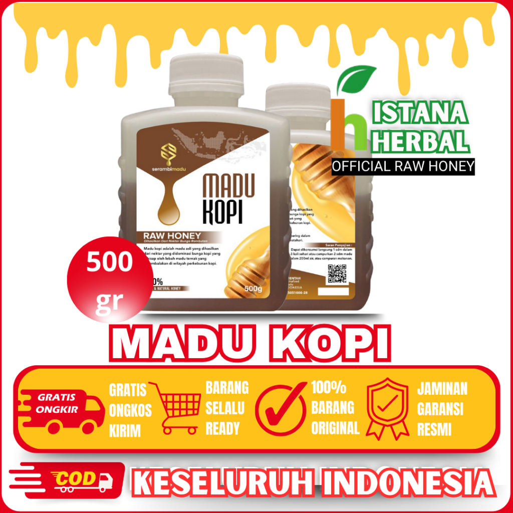 

SERAMBIMADU - Madu Kopi Mentah Madu Murni Asli Tanpa Campuran Raw Honey