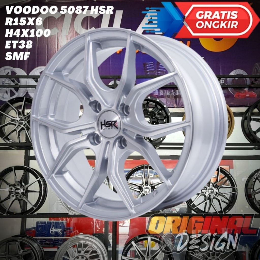 Velg Mobil Ring 15 R15 HSR Voodoo Untuk Yaris , Vios , Mobilio , Brio