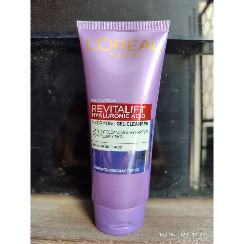 Loreal L'oreal paris revitalift Hyaluronic acid hydrating gel cleanser 100g facial wash