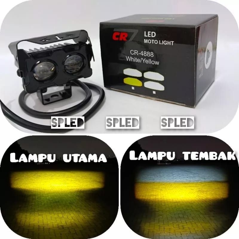 Lampu sorot tembak laser 6D korea motor mobil