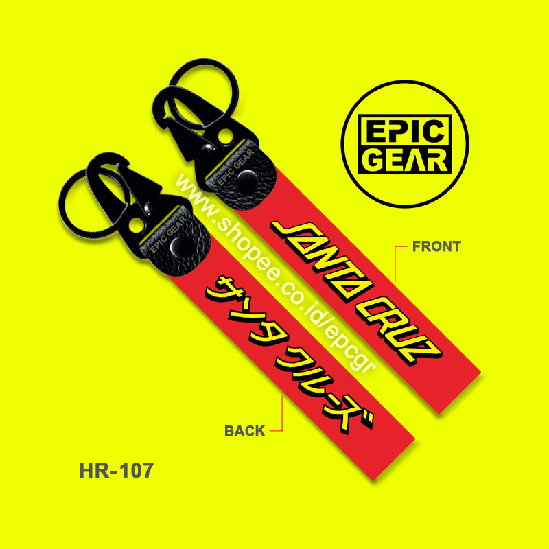 HIGH QUALITY GANTUNGAN KUNCI SANTA CRUZ PREMIUM KEYCHAIN LOGO SEPEDA AKSESORIS MOTOR MOBIL SKATEBOAR