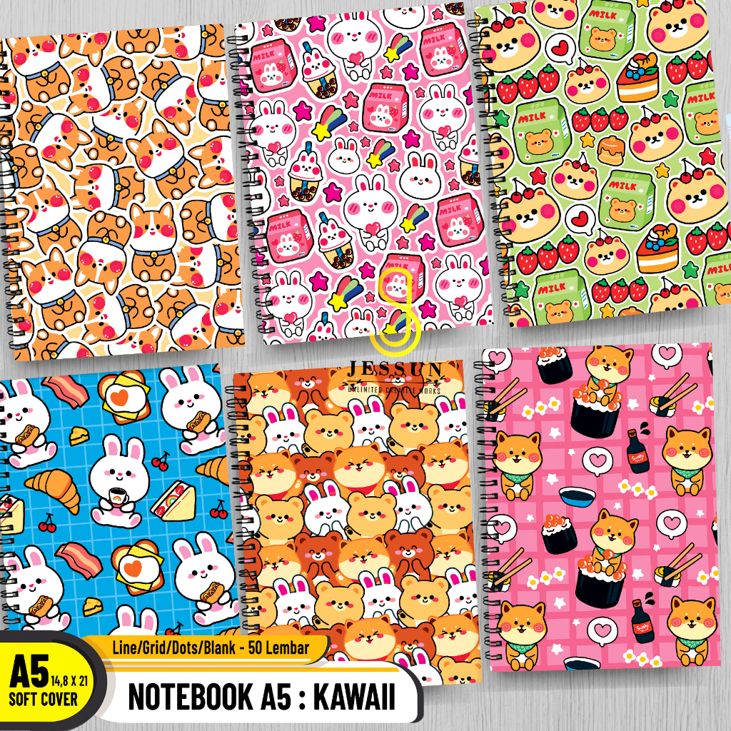 

NOTEBOOK A5 Spiral Soft Cover