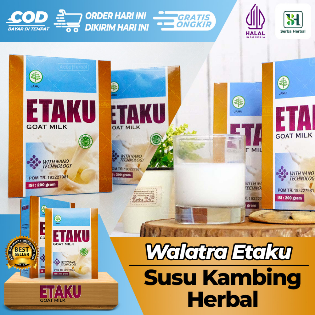 

Susu Kambing Etawa Bubuk - WALATRA ETAKU Original - ETAKU GOAT MILK