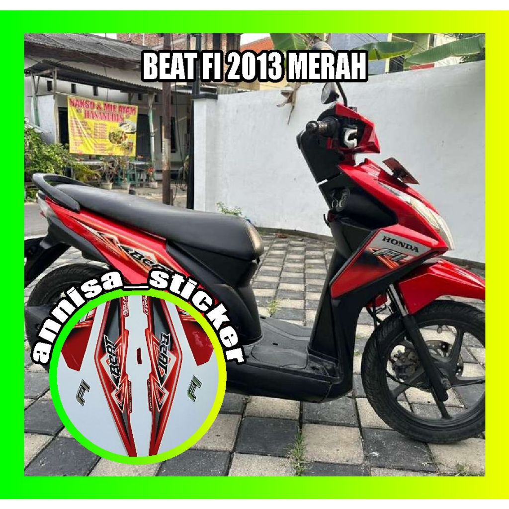 striping lis beat fi 2013 merah