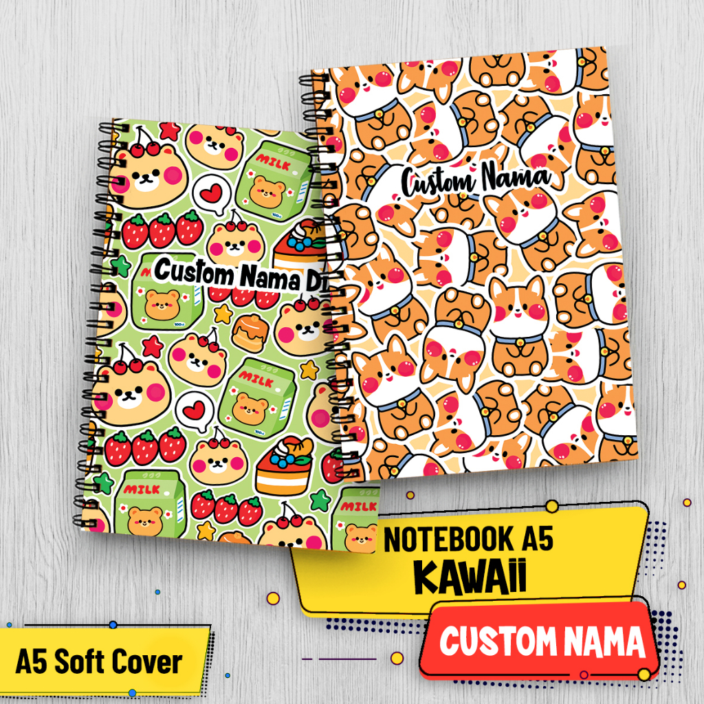 

NOTEBOOK A5 CUSTOM NAMA