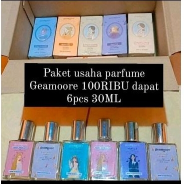 PAKET USAHA PARFUME GEAMOORE 100RIBU DAPAT 6PCS 30ML