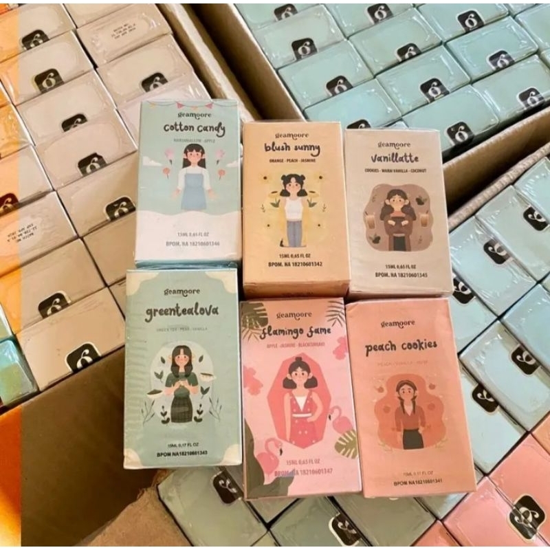 PAKET USAHA PARFUME GEAMOORE 6PCS ADICCTED & ZODIAK SERIES 15ML