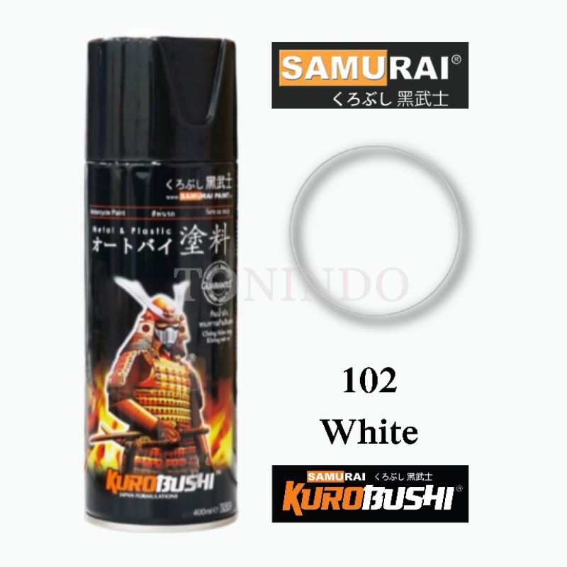 Cat Samurai Paint 102 White Cat Semprot/Spray Putih