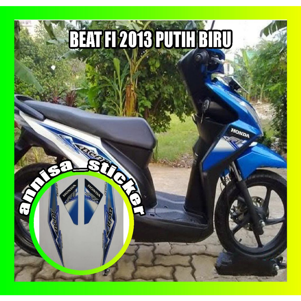 striping lis beat fi 2013 putih biru