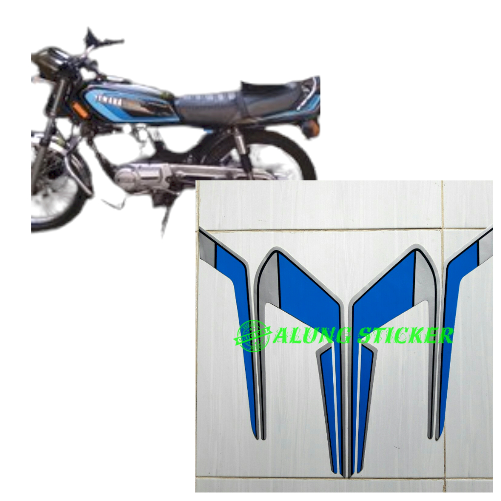 STRIPING STIKER MOTOR RXS 1985 SPECIAL BIRU