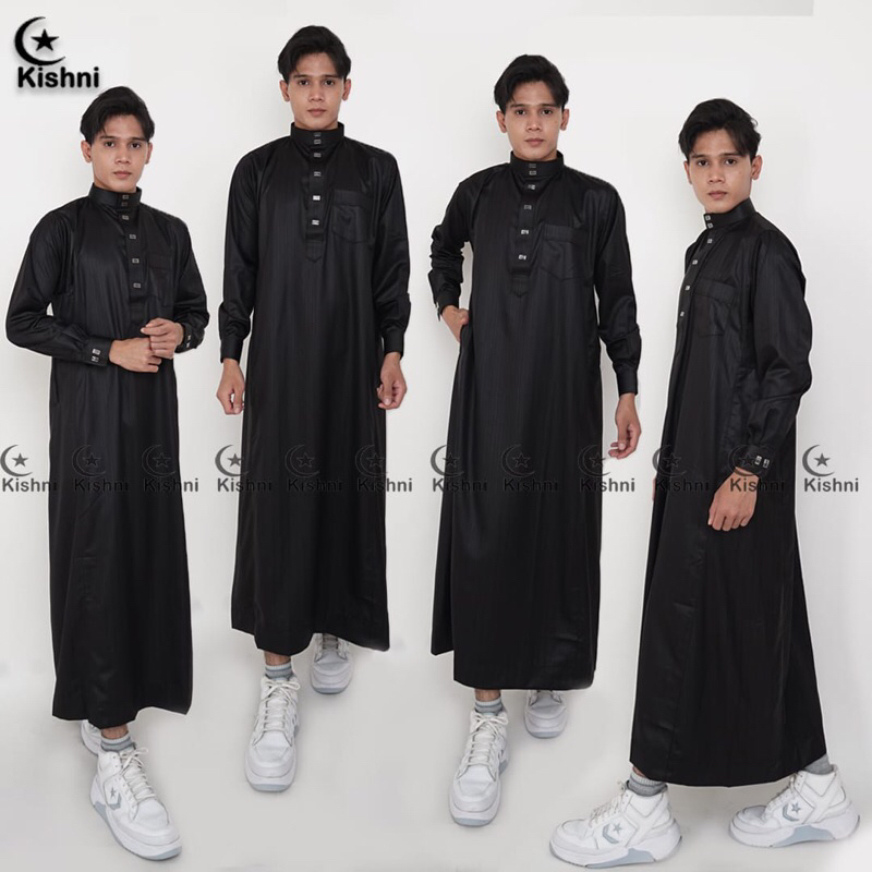 Gamis Pria Lengan Manset ORIGINAL Kishni Koko India
