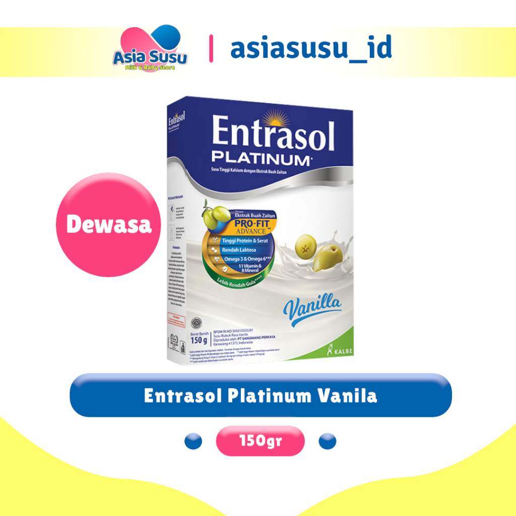 

Entrasol Platinum Vanila 150gr