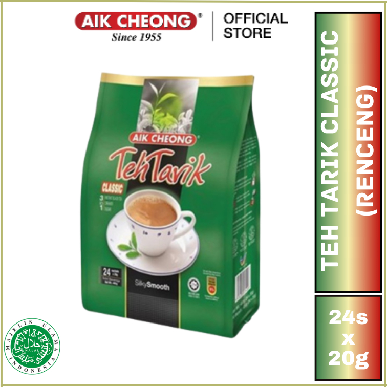 

Aik Cheong Teh Tarik Classic 24 sachet x 20g - 480gr Teh Tarik Khas Malaysia (Renceng)