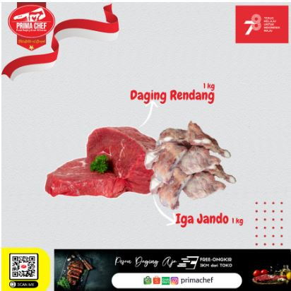 

Paket Daging Sapi Rendang & Iga jando, iga tulang muda