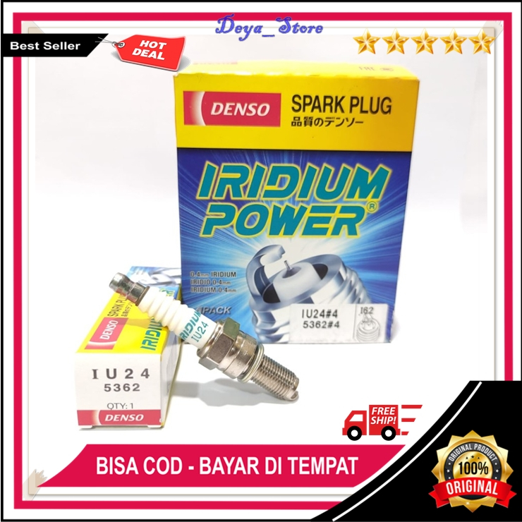 Busi Denso Original Busi Denso Iridium Power Motor Beat Vario Scoopy Spacy Beat fi NMP Busi Kualitas