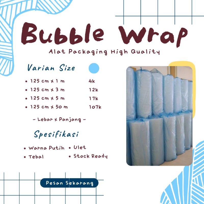 

Plastik Bubble Wrap - Alat Packaging