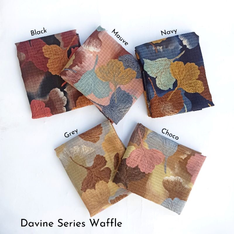 khimar Motif jilbab Polycotton  kerudung Poton krudung segi empat hijab segi4 - DAVINE MUMTAZA DINAN