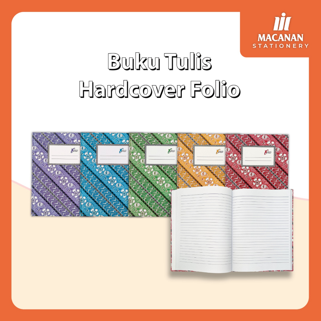 

Buku Tulis Hard Cover Folio A4 100 lembar