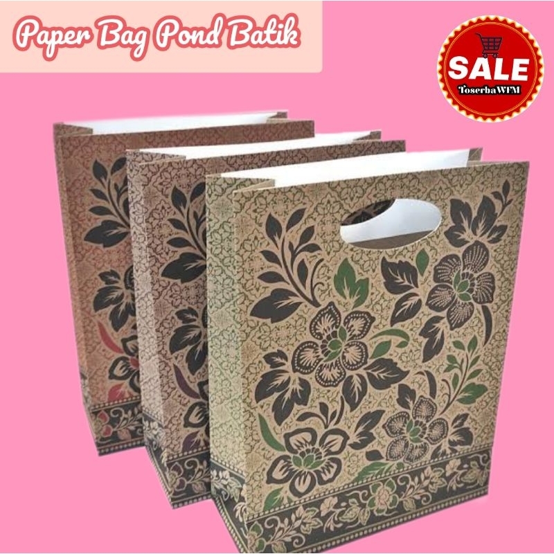 

Paper bag kecil gift kado motif batik (isi 10 pcs)