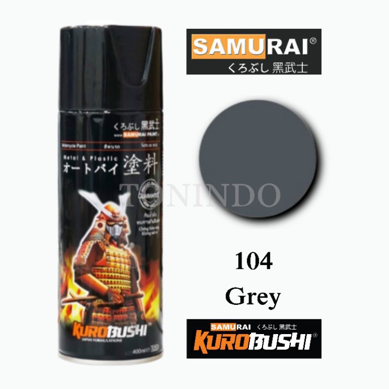 Cat Samurai 104 Grey Cat Semprot/ Spray Abu-Abu Warna Standard