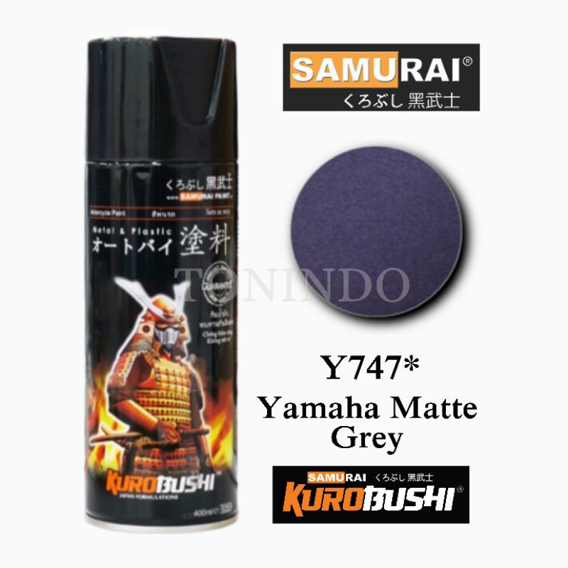 Cat Samurai Matte Grey Y747* Cat Semprot/Spray/Pilox/Aerosol