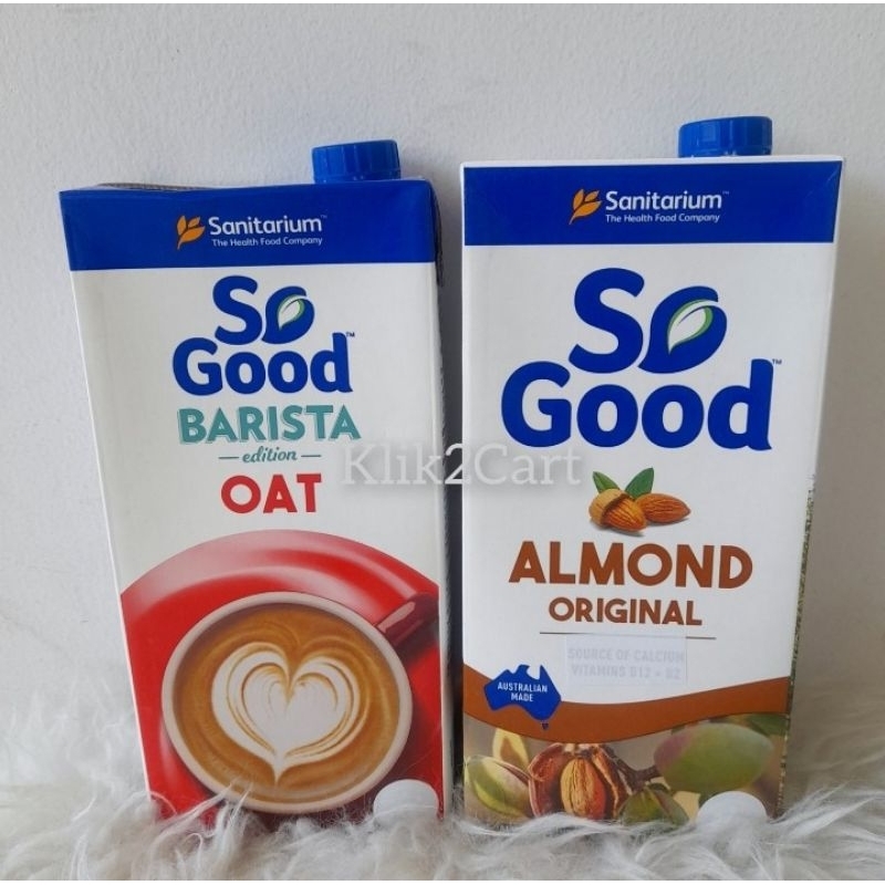 

So good almond milk 1 liter / susu almond / susu oat / So good barista oat / almond milk / oat milk