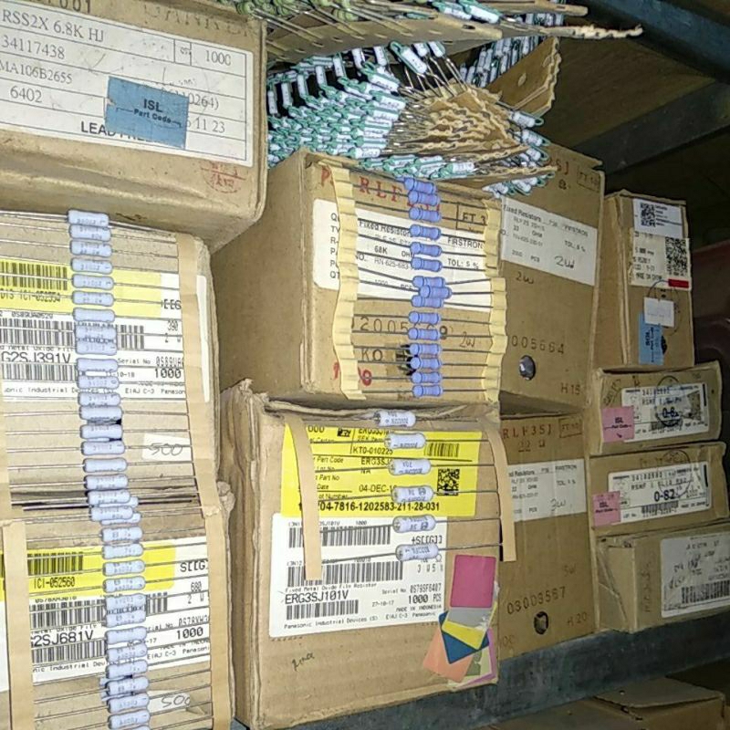 Resistor 3watt JAPAN berbagai nilai varian.