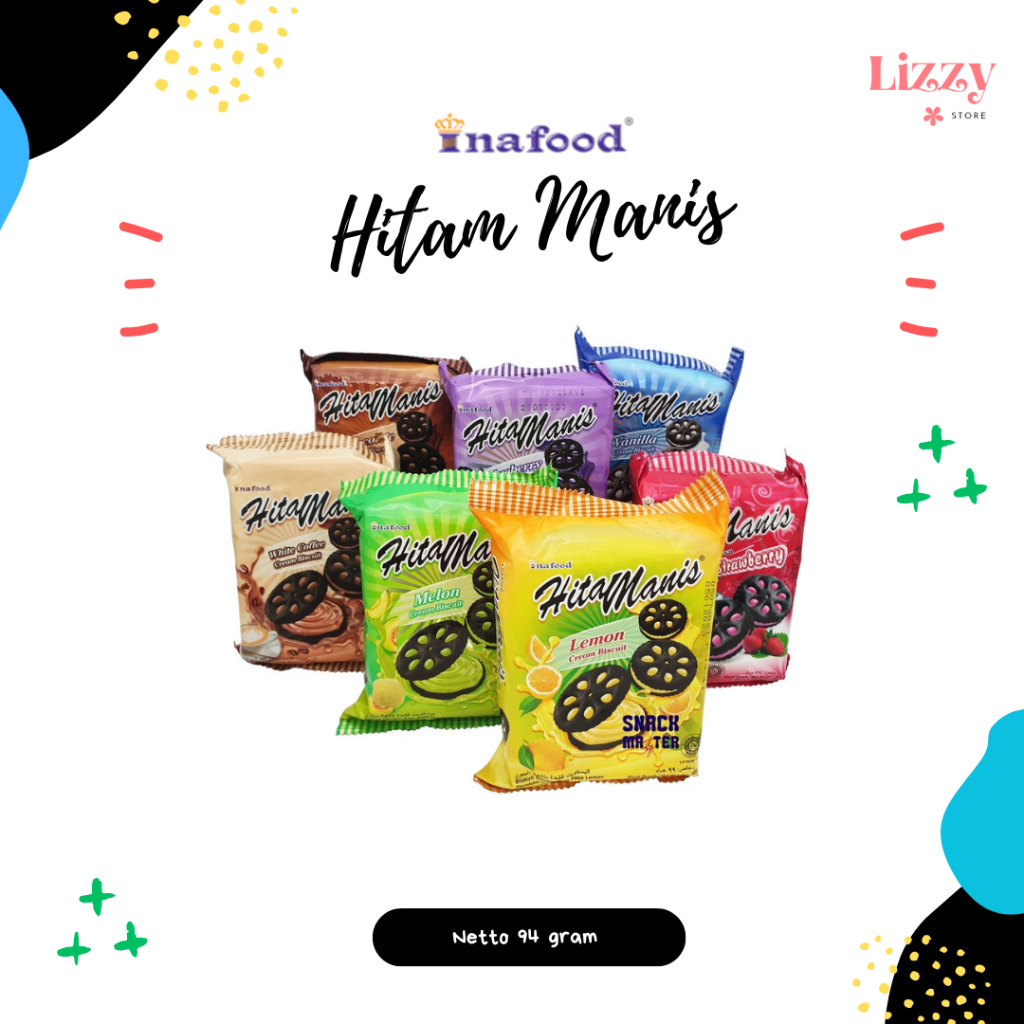 Hitam Manis Biskuit Inafood Biscuit Cream 82gram