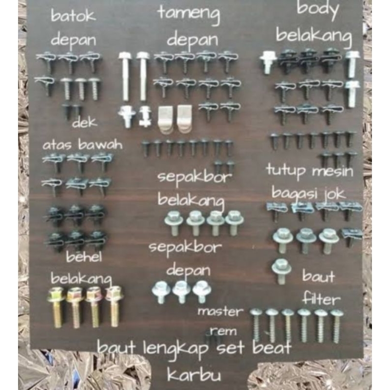 Baut Full Set Body Beat Karbu 2009-2012