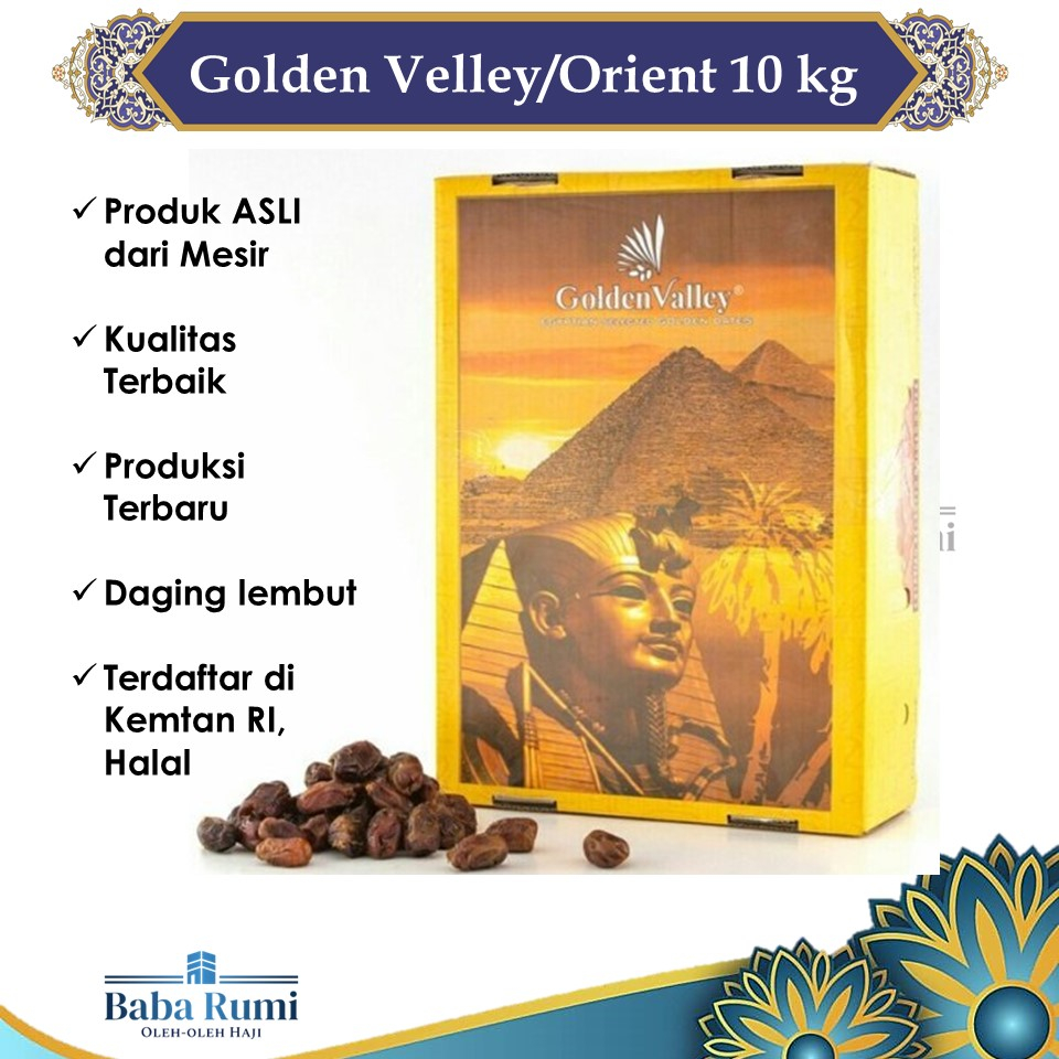 

Kurma Mesir Golden Orient 10kg