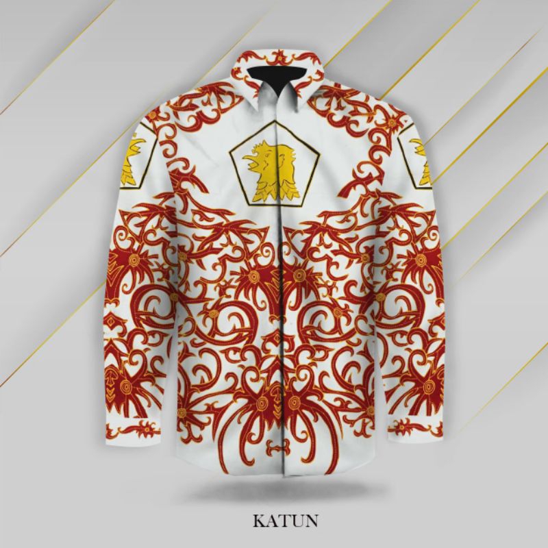 kain batik tulis katun. motif partai gerindra nasdem pdi dan hanura