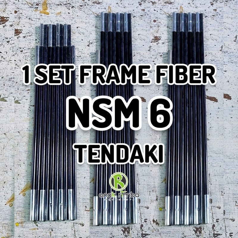 1 SET LENGKAP FRAME FIBER NSM 6 TENDAKI WARNA HITAM