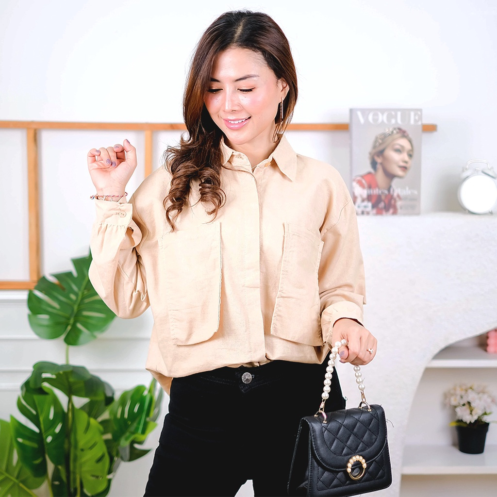 Blouse Linen Premium Oversize