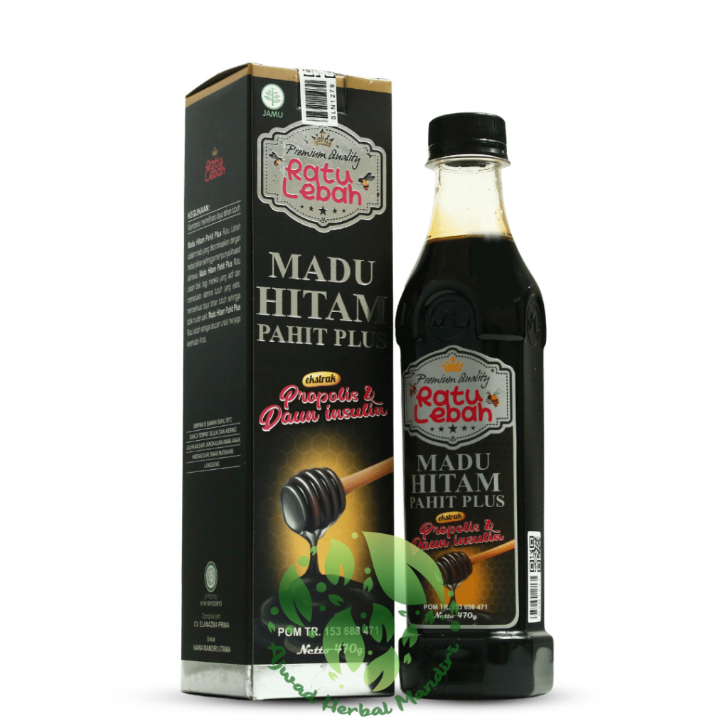 

Bny31 Madu Hitam Pahit Plus Propolis Ratu Lebah 470gr - Obat Diabetes Kolesterol Asam Urat Darah