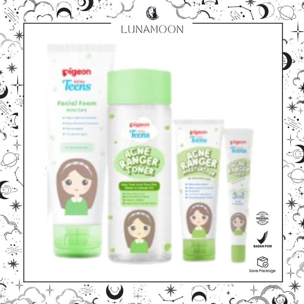 Pigeon Teens Acne Ranger Moisturizer Pelembab kulit berjerawat skincare anti acne skincare remaja ku