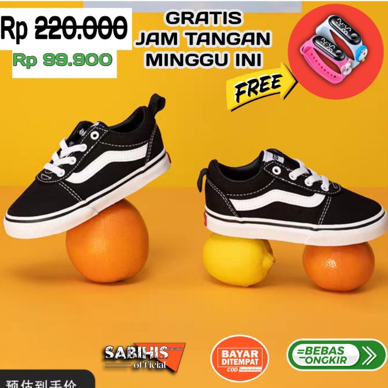 sepatu sky board laki anak laki laki perempuan cewek cowok umur usia 3 4 5 6 7 8 9 10 tahun warna hi