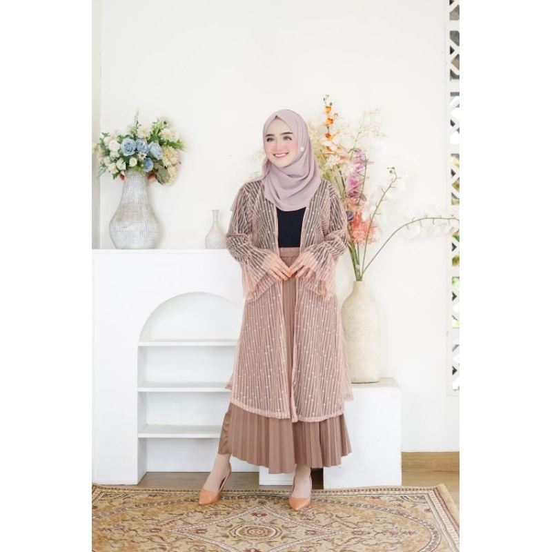 OUTER TILE DOTTY//KARDIGAN TILE PREMIUM//KARDIGAN BRUKAT DOTTY//OUTER TILE POLKA