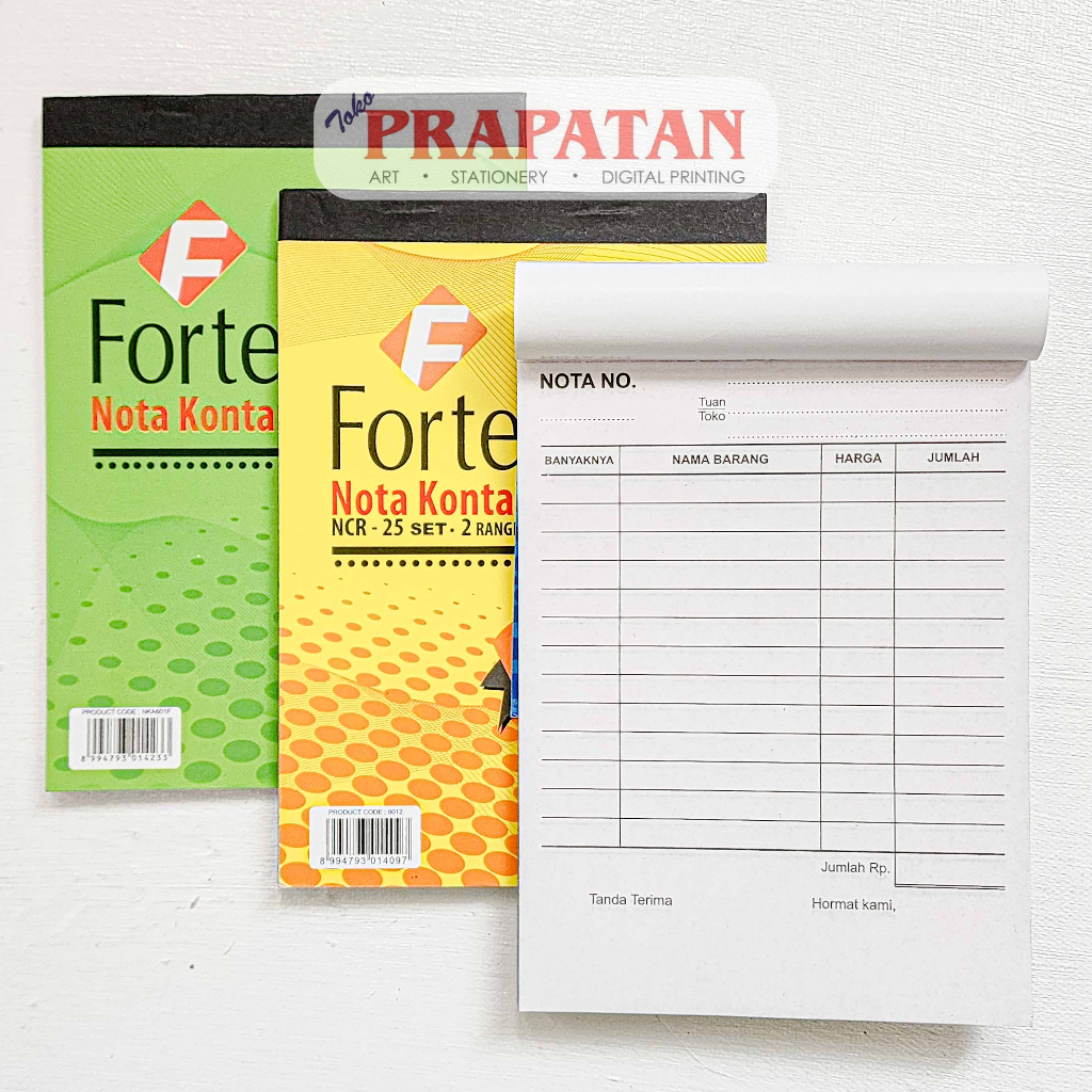 

Nota Kontan Forte 1-3PLY | 11x15cm | Bon Nota