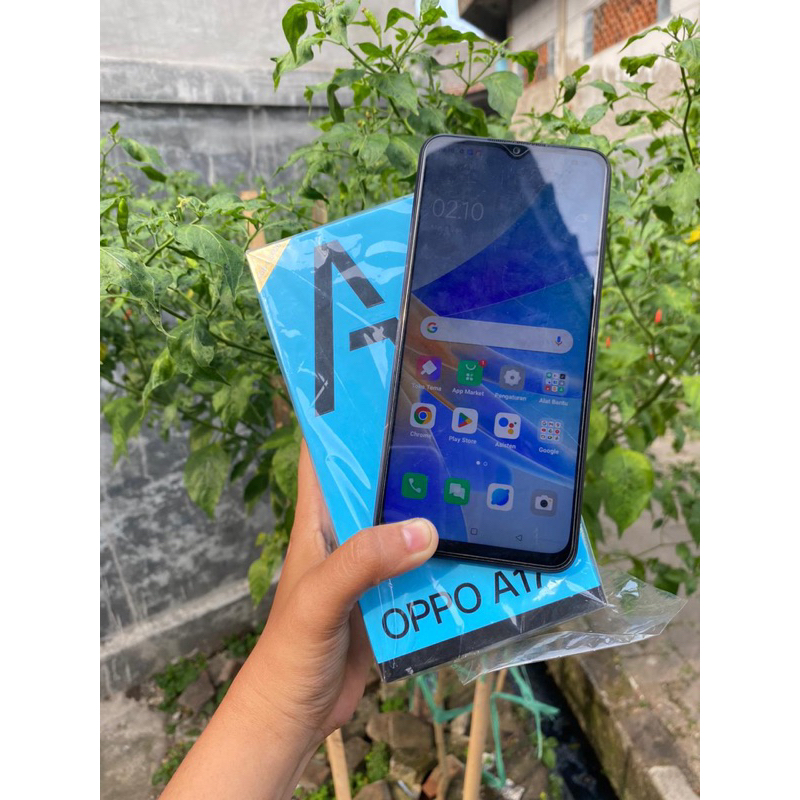 OPPO A17 RAM 4/64 FULSET ORIGINAL HP SECOND MURAH BERKUALITAS