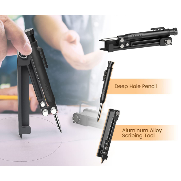 Alat Penanda Kayu Tool Woodworking Multifungsi Marking Penggaris Gauge