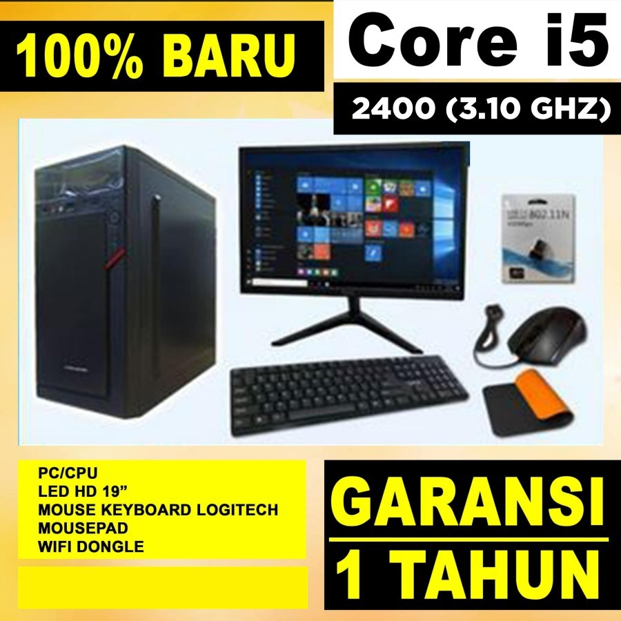 Paket Lengkap Komputer Rakitan Core i5 2400