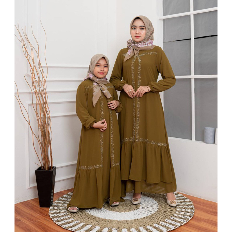 BAJU GAMIS MALAYSIA COUPLE - BAJU COUPLE IBU ANAK - GAMIS ANAK - BAJU COUPLE - BAJU SERAGAM