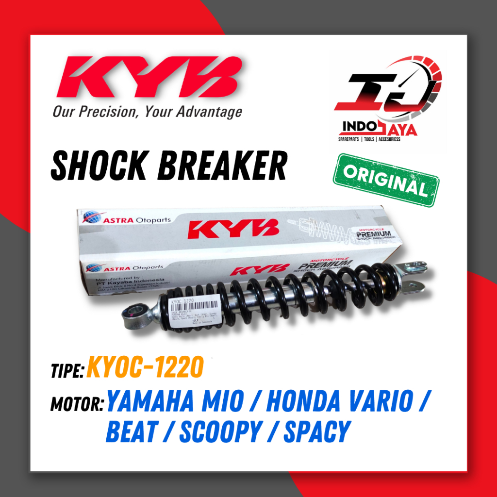[BAYAR DI TEMPAT] SHOCKBREAKER KAYABA KYOC-1220 UNTUK MOTOR MIO / VARIO / BEAT / SCOOPY / SPACY / SO