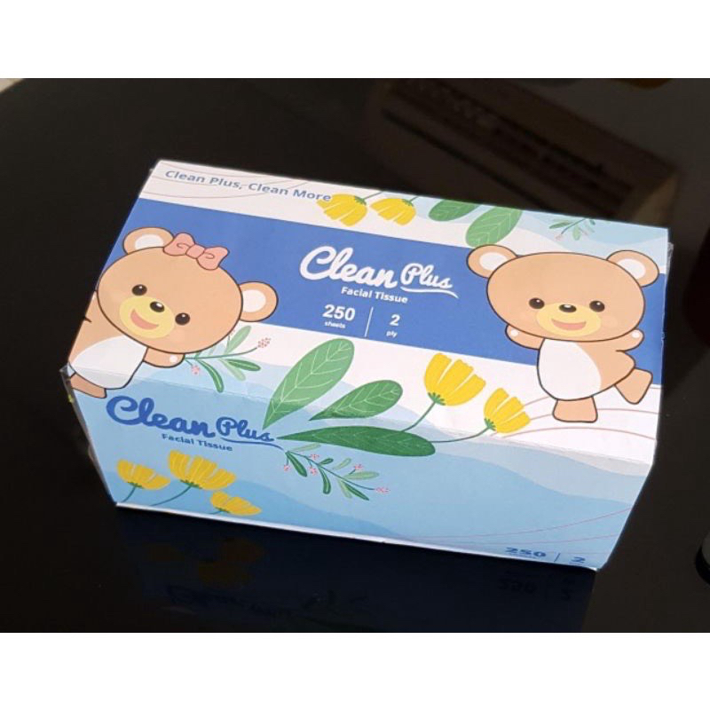 Facial Tissue Clean Plus 250 sheets