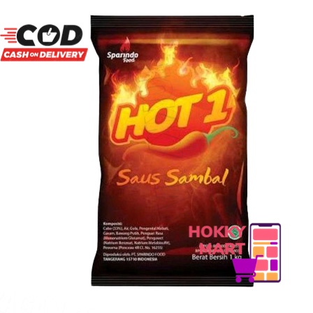 

(HOKKY) Saus Sambal Hot 1 1KG Saus Sambal Extra Pedas Saos Hot One Saus Hot One Hot1