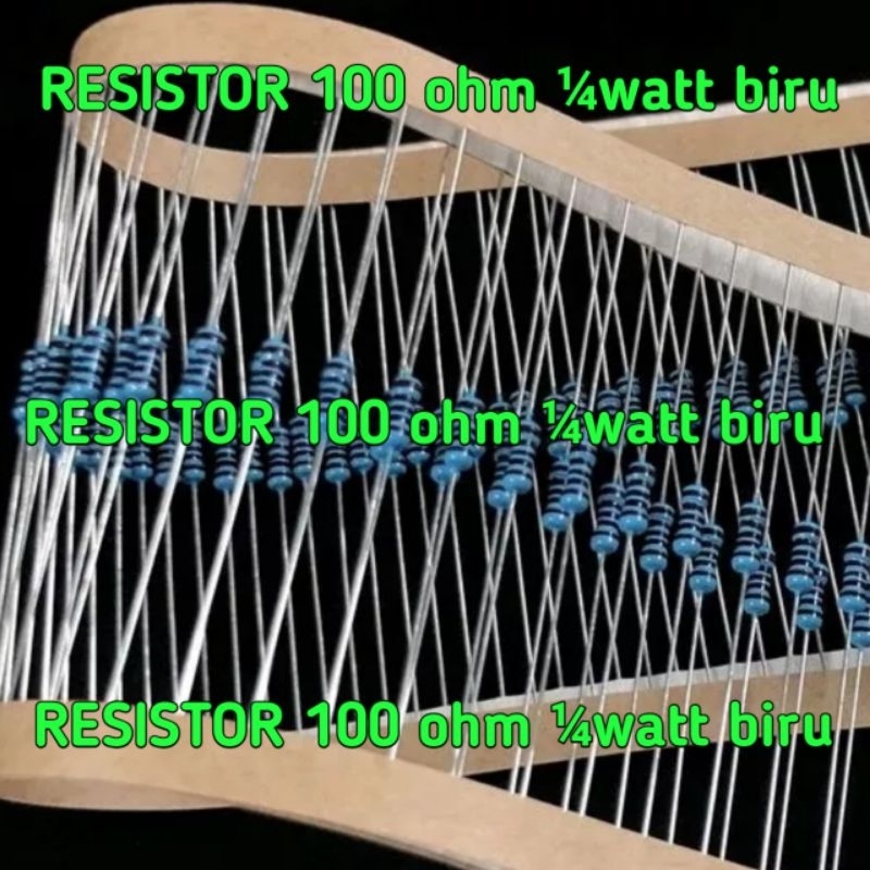 1x Resistor 100 ohm ¼watt biru kecil Thailand Resistor 220 ohm Resistor 330ohm Resistor 470ohm