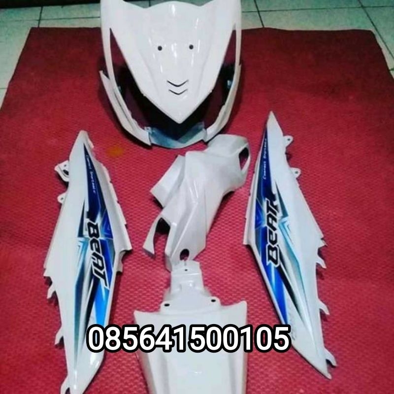 Full set body halus Beat Fi warna putih plus stripping