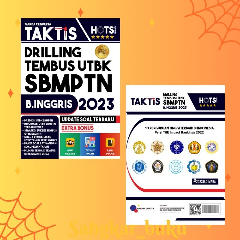 Buku Taktis Drilling Tembus Utbk Sbmptn Bahasa Inggris 2023